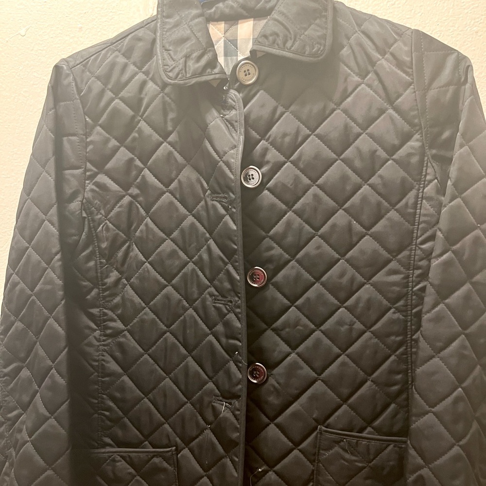 Used Burberry girl’s quilted jacket